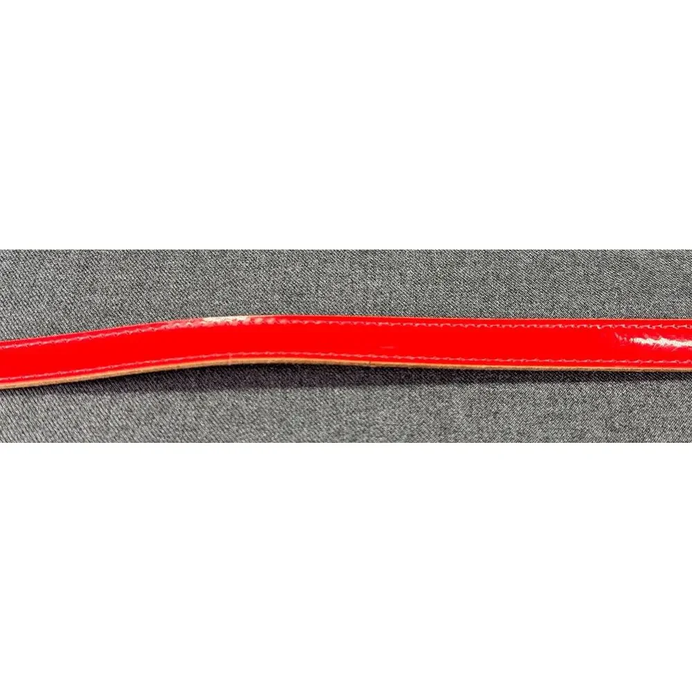 Vintage Statement Belt Red Patton Leather Size- XS/ S